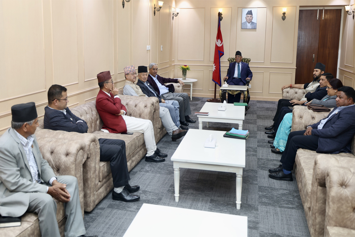 राष्ट्रिय मान्यता प्राप्त दलका शीर्ष नेताहरूबीचको छलफल सुरु  